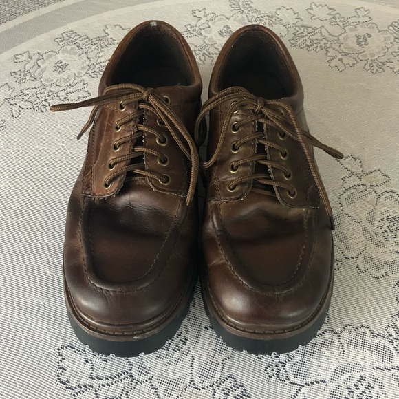 SHOES - Men\'s Skechers brown leather Oxford lace up shoes. Size 9 main image 7